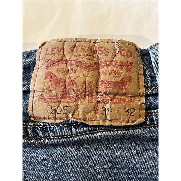 VTG Levis 505 Jeans Mens 37x31 Straight Leg Regular Fit Mid Rise EUC - Picture 11 of 11